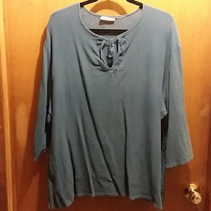 Kathy Ireland Shirt blue size 2x